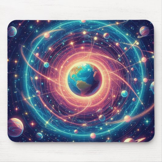 Starry Skies Thick Computer Mousepad Muismat (Voorkant)