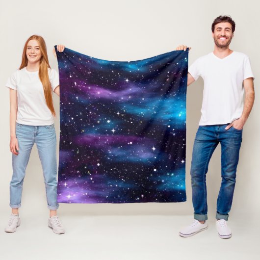 Starry Sky Galaxy Fleece Deken (In situ)