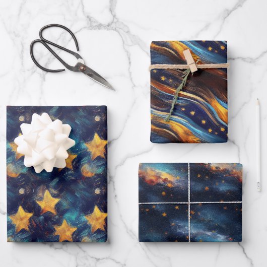 Starry Sky Inpakpapier Vel (Voorkant)