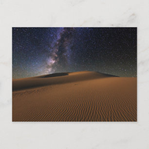Starry Sky over de woestijn van Sand Dunes Gobi Briefkaart