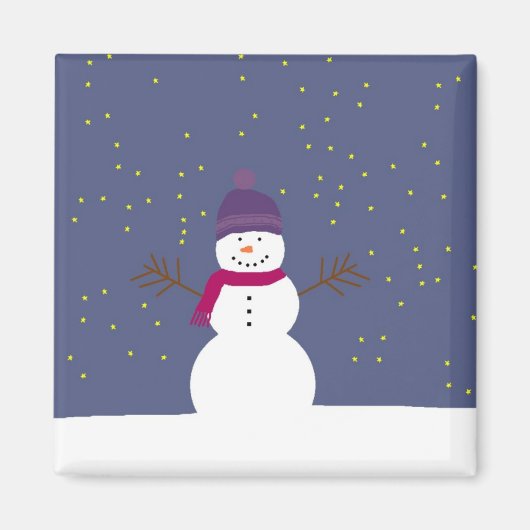 Starry Snowman aimant (Devant)