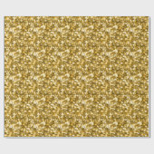 Starry Sparkly Gold kermas Cadeaupapier (Vlak)