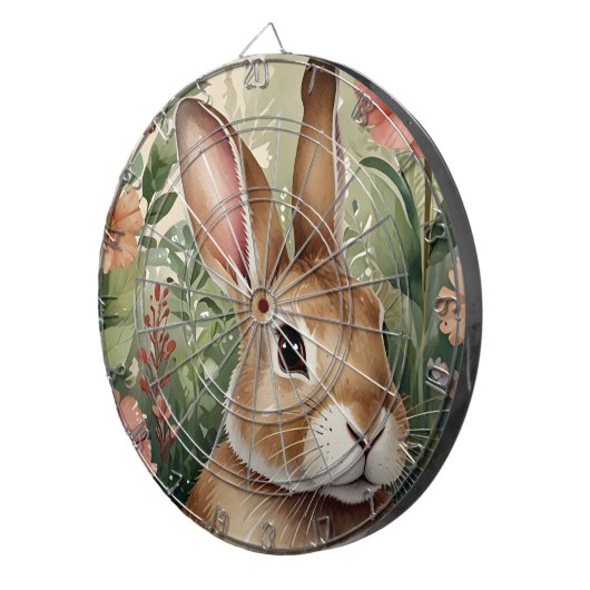 Starry Spring Bunny Cible de flechettes (Devant droit)