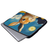 Starry Spring Bunny Electronics Bag Laptop Sleeve (Voorkant onderkant)