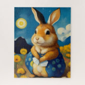 Starry Spring Bunny Puzzel (Verticaal)