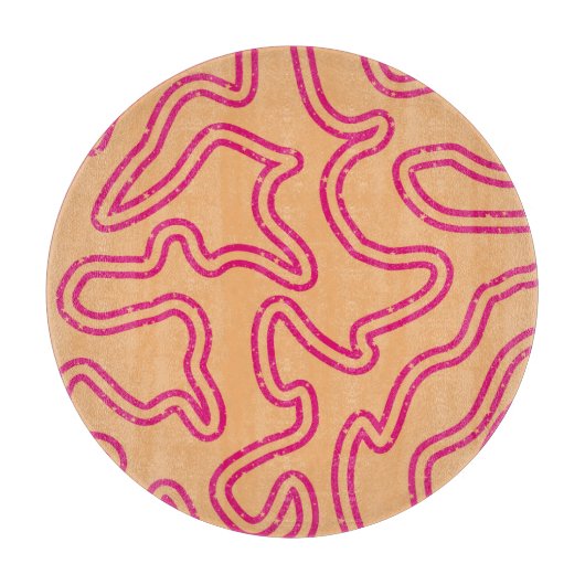 Starry Squiggly Lines Snijplank (Voorkant)