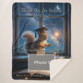 Starry Squirrel Teacher Appreciation Blanket Sherpa Deken (Voorkant)