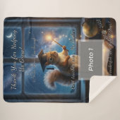 Starry Squirrel Teacher Appreciation Blanket Sherpa Deken (Voorkant (horizontaal))