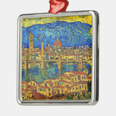 Starry Sterrennacht Florence Italië Metalen Ornament (Links)