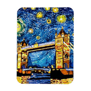 Starry Sterrennacht London England Magneet