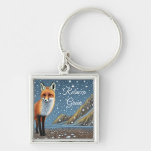 Starry Sterrennacht Storybook Fox Sleutelhanger