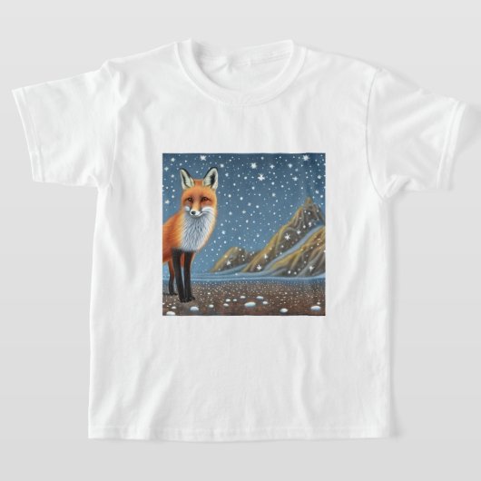 Starry Sterrennacht Storybook Fox T-shirt (Laagn)