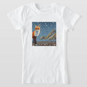 Starry Sterrennacht Storybook Fox T-shirt