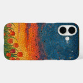 Starry Tulip Sunset Retro iPhone / coque ipad (Verso (horizontal))