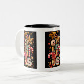 Starry Typography Coffee Mug – Holiday Edition (Devant gauche)