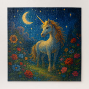 Starry Unicorn Garden - Puzzle de nuit magique