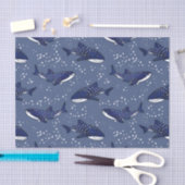 Starry Whale Shark (Donker) Tissuepapier (Craft)