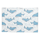 Starry Whale Shark (licht) Kussensloop (Achterkant)