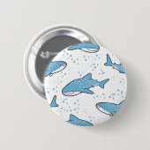 Starry Whale Shark (licht) Ronde Button 5,7 Cm (Voorkant /achterkant)