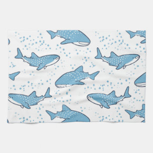 Starry Whale Shark (licht) Theedoek