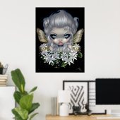 Starry Wild Jasmine Fairy ART PRINT gothic fantasy (Thuiskantoor)