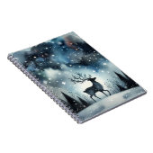 Starry Winter Night Deer  Notitieboek (Rechterzijde)
