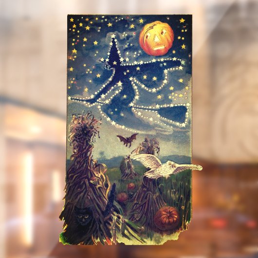 Starry Witch Raamsticker (Vel 2)