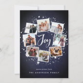 Starry Wreath | Holiday Foto Collage Kaart (Voorkant)