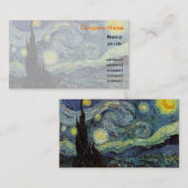 Starrynight, Vincent van Gogh Visitekaartje (Voorkant / Achterkant)