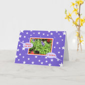 Stars 2 VOIX Blanc Personnaliser la carte de voeux (Fleur jaune)