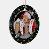 Stars Aangepast foto-Ornament Keramisch Ornament (Rechts)