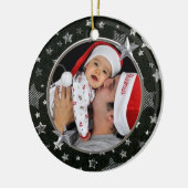 Stars Aangepast foto-Ornament Keramisch Ornament (Links)