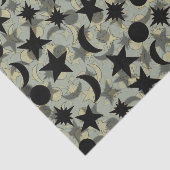 STARS AND MOONS by Slipperywindow Tissuepapier (Detail)