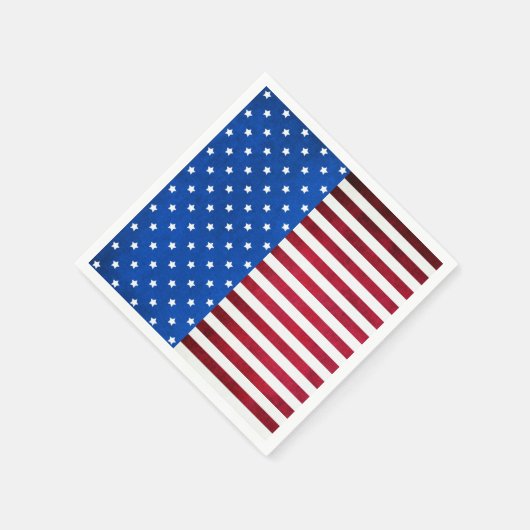 Stars and Stripes American Flag van Shirley Taylor Servetten (Hoek)
