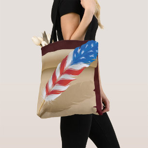 Stars And Stripes Feather Draagtas
