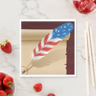 Stars And Stripes Feather Servet