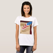 Stars And Stripes Feather T-shirt (Voorkant volledig)