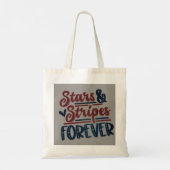 Stars and stripes forever tote bag (Achterkant)