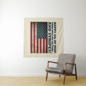 Stars and Stripes Grappige 4 juli Wandkleed (In Situ (horizontaal))