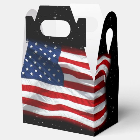 Stars and Stripes USA Patriottic American Flag Bedankdoosjes (Geopend)