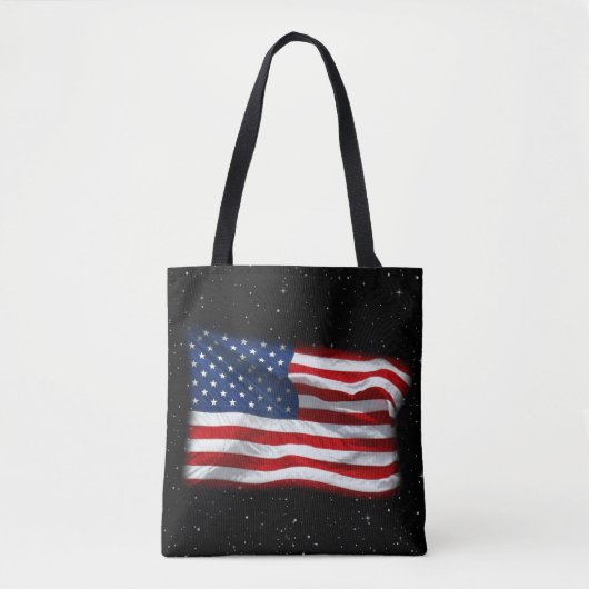 Stars and Stripes USA Patriottic American Flag Draagtas (Voorkant)