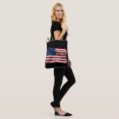 Stars and Stripes USA Patriottic American Flag Draagtas (Op model)