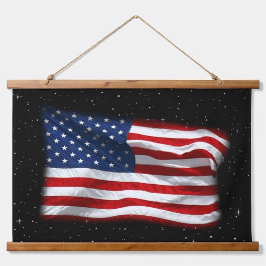 Stars and Stripes USA Patriottic American Flag Hangend Wandkleed (Voorkant)