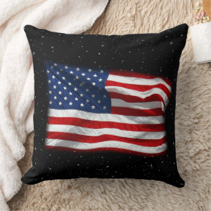 Stars and Stripes USA Patriottic American Flag Kussen