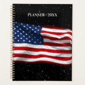 Stars and Stripes USA Patriottic American Flag Planner (Voorkant)
