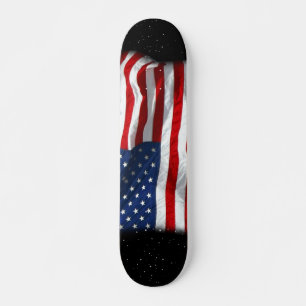 Stars and Stripes USA Patriottic American Flag Skateboard