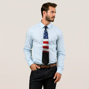 Stars and Stripes USA Patriottic American Flag Stropdas