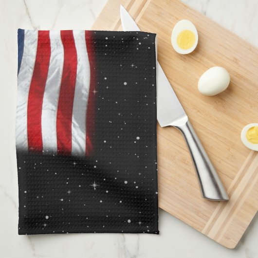 Stars and Stripes USA Patriottic American Flag Theedoek (Quarter Fold)