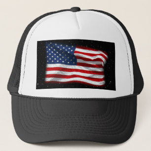 Stars and Stripes USA Patriottic American Flag Trucker Pet
