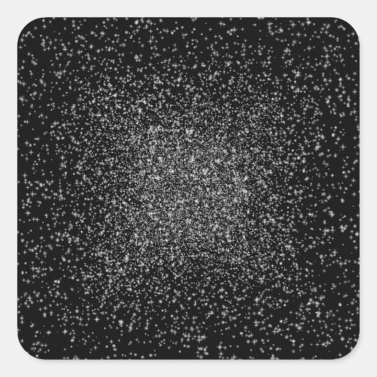 Stars Background Square Sticker (Voorkant)